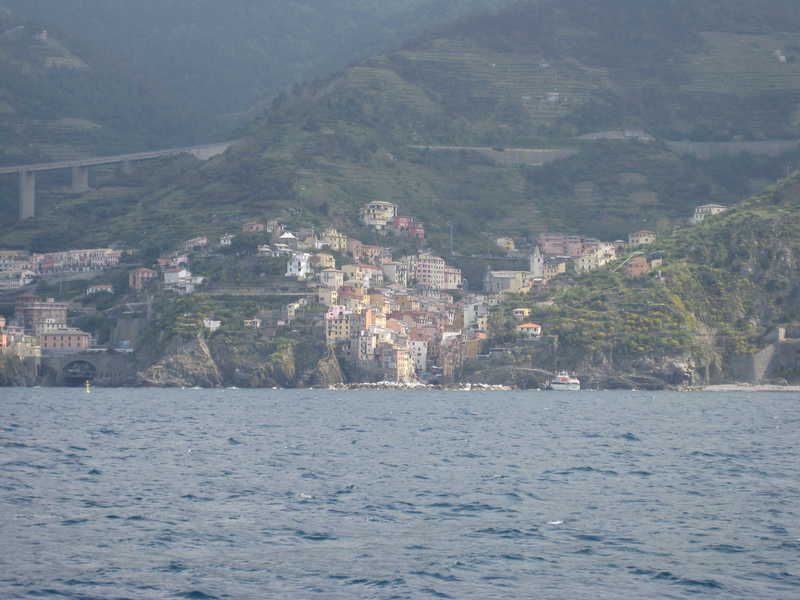 Riomaggiore from the sea